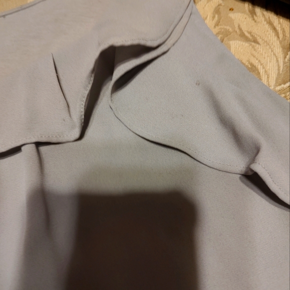 🩶Loft Dainty Soft French Silver Platinum Ruffled Organza Camisole Tank Top - LP - Picture 9 of 14